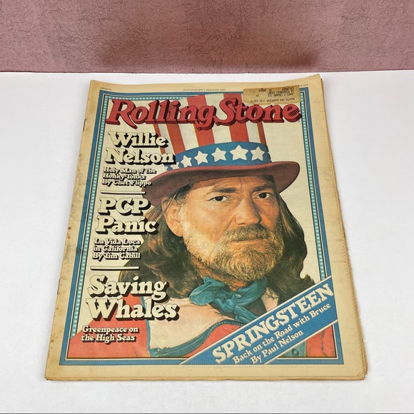 Vintage Rolling Stone Magazine Willie Nelson Bruce Springsteen July 13, 1978 - Picture 1 of 6